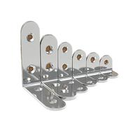 GHJrtHFJ Staffa a L in Acciaio Inossidabile, Giunto ad Angolo retto for Il Supporto di telai mobili(10 Sets 16x25mm)