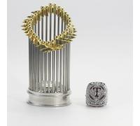 GHJrtHFJ Trofeo, Replica del Trofeo dell'anello Campionato dei Rangers 2023 con Scatola espositiva, Souvenir da Collezione, Il miglior Regalo for Gli Amanti Baseball(8#)