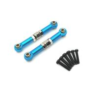 GHJtRs 14209 14210 Collegamenti 'asta dello sterzo anteriore in metallo compatibili con parti e accessori di aggiornamento per auto RC 1/14(BLUE)
