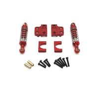 GHJtRs Assale posteriore aggiornato in metallo e ammortizzatore posteriore compatibile con parti di automobili RC modello MN 1/12 MN82 LC79(RED)