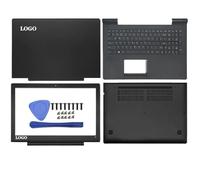 GHJtRs Copertina Anteriore del Coperchio Posteriore LCD Custodia da Tastiera Palmrest per Laptop Compatibile con Modelli 700-15 700-15isk E520-15IKB(NOKEYBOARDABCDHINGES)
