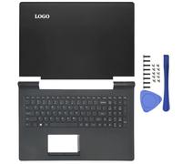 GHJtRs Copertina Anteriore del Coperchio Posteriore LCD Custodia da Tastiera Palmrest per Laptop Compatibile con Modelli 700-15 700-15isk E520-15IKB(with Keyboard AC)