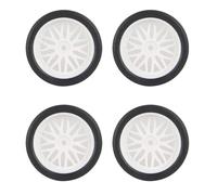 GHJtRs Pneumatici duri da deriva da 4 pezzi da 33 mm per auto RC 1/18 compatibili con parti di aggiornamento simili AE86 A86 LD1801 LD1802 LD1803 LD1804(LA0046 WHITE(SOFT))