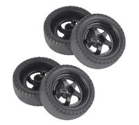 GHJtRs Pneumatici duri da deriva da 4 pezzi da 33 mm per auto RC 1/18 compatibili con parti di aggiornamento simili AE86 A86 LD1801 LD1802 LD1803 LD1804(LA0034 BLACK(SOFT))