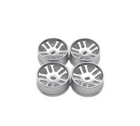 GHJtRs Ruota da 20 mm di aggiornamento in metallo compatibile con 284131 K969 K979 K989 K999 P929 P939 Iw04m -Q -Z Parti di veicoli RC(SILVER)