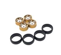 GHJtRs Ruote da drift da 25 mm compatibili con K969 K979 K989 K999 P929 P939 Iw04m -Q MIMI-Z 1/28 RC Parti di automobili Aggiornamento in metallo 284131(YELLOW)