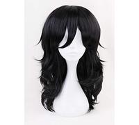 GHK 2019 Anime My Hero Academia Boku no Hiro Akademia Shouta Aizawa Capelli ricci sintetici neri Parrucca cosplay Fibra resistente al calore
