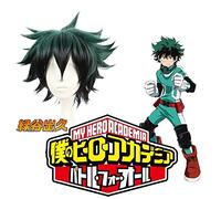 GHK 2019 Anime My Hero Academia Puffy Parrucca cosplay corta No Hero Academia/Academy Capelli Cosplay Izuku Midoriya Deku Parrucche per uomo