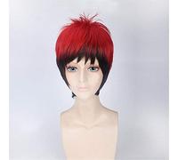 GHK 35cm Cosplay dritto dritto Kuroko No Basket Kagami Taiga Parrucche Rosso Nero Gradiente Resistente al calore Sintetico per uomo Parrucca da ragazzo