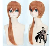 GHK Anime Bungo Cani randagi Nakahara Chuuya Parrucca lunga diritta Costume Cosplay Halloween Capelli sintetici Peruca Festa Gioca parrucche