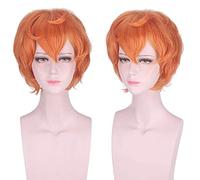GHK Anime Land of the Lustrous Zircon Parrucca arancione corta Costume cosplay Capelli sintetici Costume di Halloween Party Gioca parrucche