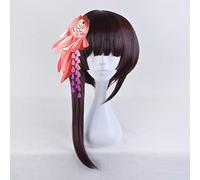 GHK Anime Onmyoji Kagura Parrucca Cosplay a strati Capelli sintetici Festa in costume di Halloween Gioca parrucche per le donne