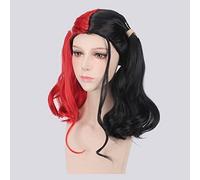 GHK Batman Suicide Squad Harley Quinn Harleen Quinzel Parrucca cosplay Capelli sintetici Costume di Halloween Parrucche coda di cavallo per le donne Perucas PL-681