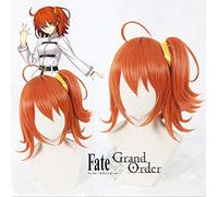 GHK Biamoxer Gudako Fujimaru Ritsuka Parrucche Cosplay FGO Fate Grande ordine Servant Trecce arancioni Capelli sintetici per adulto