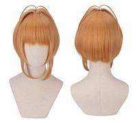 GHK Biamoxer Parrucca Cosplay KINOMOTO SAKURA 2018 Card Captor Sakura CLEAR CARD Short Straight Anime Capelli sintetici