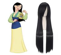 GHK Capelli Biancaneve Ralph rompe la parrucca Cosplay di Internet Principessa Rapunzel Belle Aurora Merida Moana Cenerentola Jasmine Ariel Tiana Mulan