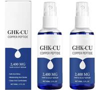 Ghk-Cu Siero di peptide di rame, Ghk-Cu peptide di rame, siero per la crescita dei capelli per donne e uomini, cura dei capelli per morbidezza e lucentezza, ripara i capelli secchi, danneggiati