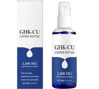 Ghk-Cu Siero di peptide di rame, Ghk-Cu peptide di rame, siero per la crescita dei capelli per donne e uomini, cura dei capelli per morbidezza e lucentezza, ripara i capelli secchi, danneggiati