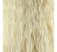 GHK Fluffy Red Pink White Orange Green Blonde Brown Parrucca riccia Capelli sintetici Anime Cosplay Halloween Costume Parrucche da festa Per donna bionda
