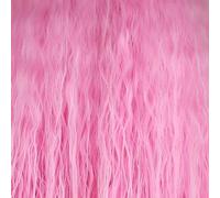 GHK Fluffy Red Pink White Orange Green Blonde Brown Parrucca riccia Capelli sintetici Anime Cosplay Halloween Costume Parrucche da festa Per donna rosa chiaro