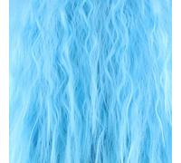 GHK Fluffy Rosso Rosa Bianco Arancione Verde Bionda Marrone Parrucca riccia Capelli sintetici Anime Cosplay Halloween Costume Parrucche da festa Per donna azzurro