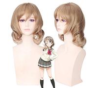 GHK LoveLive Sunshine Watanabe You Parrucca corta ondulata Cosplay Costume Parrucche sintetiche per donna