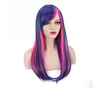 GHK Moda a buon mercato Harajuku Lolita parrucca cosplay ondulata lunga My Little Pony Anime Halloween Costume Party Ombre Parrucche per donne PL-459
