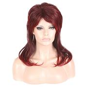 GHK Moda Rose Net Mix Vino Parrucca rossa Cosplay Costume Capelli sintetici Halloween Parrucche afroamericane per donna