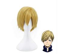 GHK My Hero Academia Monoma Neito Parrucca corta bionda dorata Costume cosplay Boku no Hero Academia Parrucche sintetiche termoresistenti