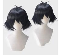 GHK Parrucca corta nera Cosplay Anime giapponesi Steins Gate 0 Shiina Mayuri Halloween Giochi di ruolo Parrucca Capelli
