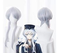 GHK Parrucca Cosplay dritta blu Hakusan Yoshimitsu Light Cos Parrucca sintetica resistente al calore Touken Ranbu Parrucca cosplay online