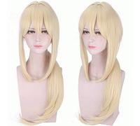 GHK Parrucca Cosplay Evergarden viola Claudia Hodgins Gilbert Bougainvillea Benedict Violet Evergarden Costume Halloween Party Parrucche bionda dritto