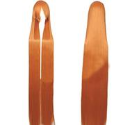 GHK Parrucca da 150 cm Super Long Straight Nero Bionda Bianco Blu Rosso Bionda Anime Parrucche Cosplay Per donna Costume di Halloween Capelli sintetici arancione
