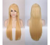 GHK Parrucca diritta lunga 80 cm a buon mercato Parrucca rossa blu verde viola Nero Bionda Parrucche per le donne Resistente al calore Sintetico Anime Cosplay 09