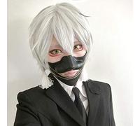 GHK Touken Ranbu Online Tokyo Ghoul Nakigitsune Parrucca cosplay corta argento Capelli sintetici Costume di Halloween Festa Gioca parrucche