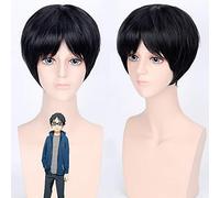 GHK Your Lie in April Arima Kousei Parrucca Cosplay corta nera Maschile Dritto Anime Capelli sintetici Parrucche di Halloween per uomo