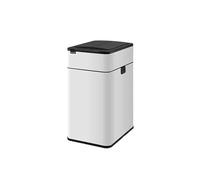 GHKdtyCFH Casa Pattumiera Domestica Con Coperchio Pulizia(Bianco,15L)