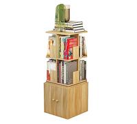 GHKFEJGDEN Librerie Scaffale Girevole a 360° Libreria da Terra in Legno con Armadi Scaffale per Libri a più Livelli per Scaffali da Studio mobili Perfetti