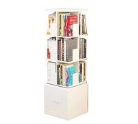 GHKFEJGDEN Librerie Scaffale Girevole a 360° Libreria da Terra in Legno con Armadi Scaffale per Libri a più Livelli per Scaffali da Studio mobili Perfetti