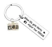 Ghloyza Portachiavi fotografo Regali per donne uomini amanti della macchina fotografica Regali ispiratori Regali di compleanno per fotografi Fotografia Regali