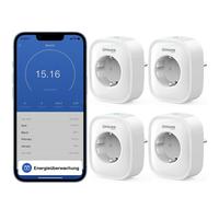 GHome Prese Smart WiFi da 16 A Confezione da 4 funziona con Alexa Google Home