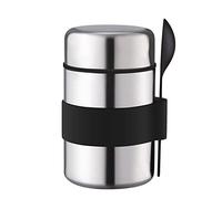 Ghope Contenitore termico per alimenti, 400 ml, in acciaio inox, contenitore per il pranzo, con cucchiaio, per cereali, porridge, zuppa, gelato e yogurt