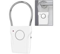 Ghopy Allarme per maniglia della porta 110 DB, 3 dispositivi di allarme portatili regolabili, alimentati a batteria, per la sicurezza degli appartamenti di hotel di viaggio