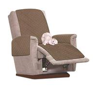 Ghopy Fodera per poltrona Relax reclinabile impermeabile, copridivano, universale, per poltrona a 1 posto, antimacchia e antigraffio (marrone)