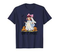 Ghost Angel Halloween Bow Velo Zucche Pipistrelli e Ragno Divertimento Maglietta