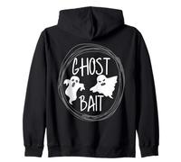 Ghost Bait Carino Paranormale Investigatore Pigro Halloween Felpa con Cappuccio