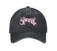 Ghost Band Logo Berretto da Baseball Unisex Cappellini in Denim Invecchiato Cappello Vintage Outdoor Running Golf Cappellino Snapback Morbido Non Strutturato