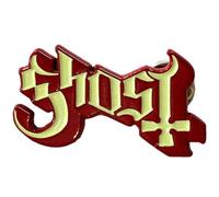 Ghost Band Logo Rosso Shadow Pin Badge Size One Size