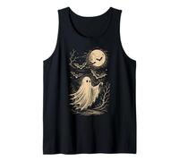 Ghost Bats Luna Spettrale Infestato Creepy Halloween Canotta