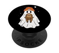 Ghost Bradipo amante degli animali Halloween Beenie Hat Ragazzi Ragazze Bambino PopSockets PopGrip Adesivo